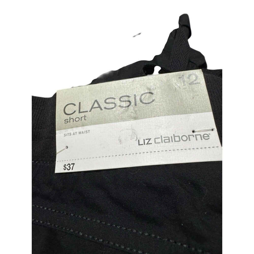 Liz Claiborne Size 12 Black Classic Tropical Safari Shorts NWT - Picture 6 of 9